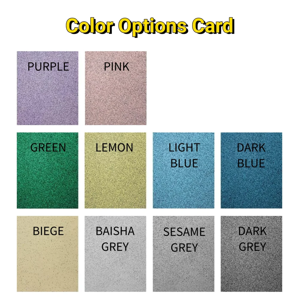 Epoxy Colored Sand Floor Paint Color Option