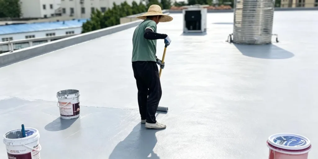 how to apply acrylic waterproofing paint